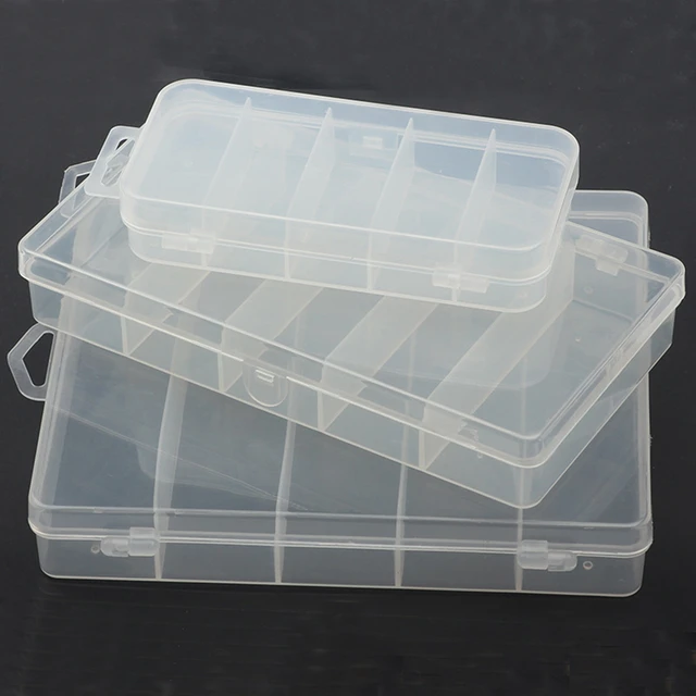 Transparent Plastic Fishing Containers  Plastic Storage Box Case Container  - Plastic - Aliexpress