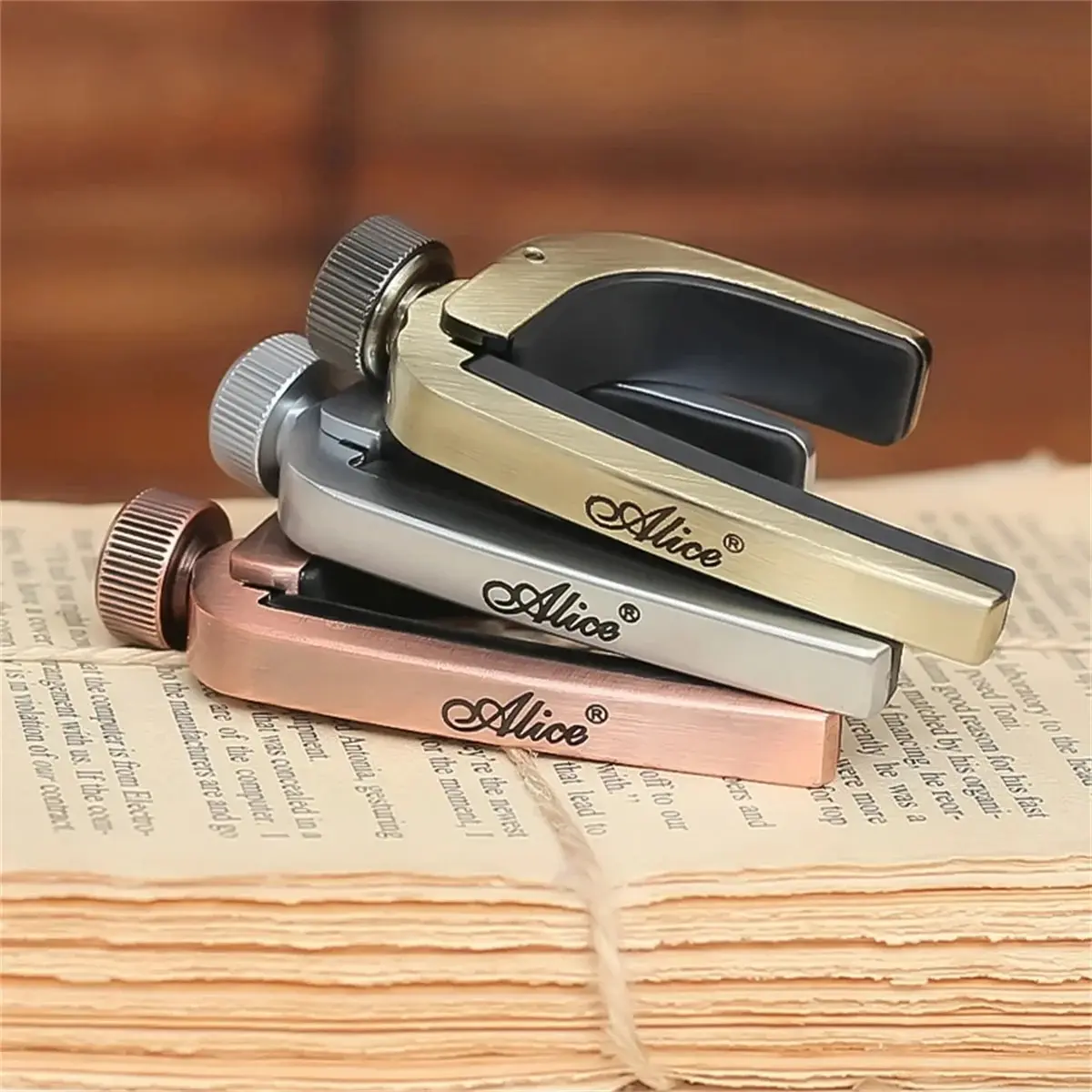 Guitar Capo Alice Adjustable Roller Metal Quick Change Tune for Electric Acoustic Guitar Bass Violin Ukulele