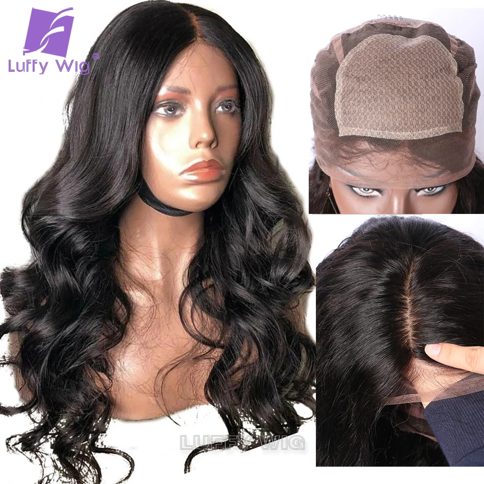 

5x4.5 Silk Base Lace Wigs Glueless Full Lace Human Hair Wig Brazilian With Baby Hair PrePlucked Remy Wavy for Women 150% Density