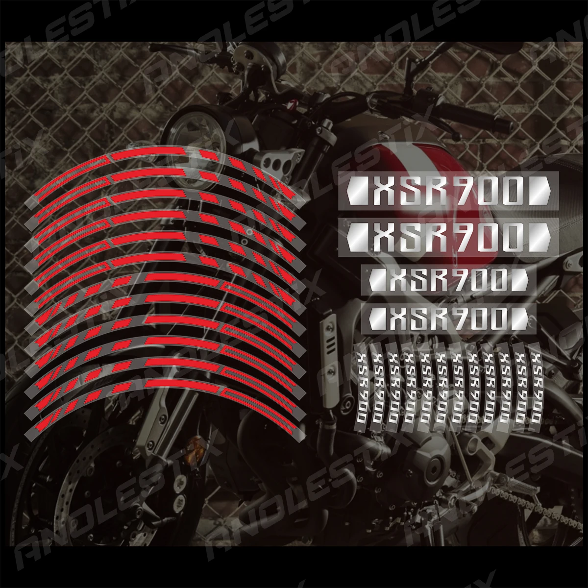 AnoleStix ݻ   ƼĿ  Į  Ʈ , ߸ XSR 900 XSR900 