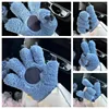 Winter Women's Skiing Gloves Cold Resistant Plush Warm Sports Riding Gloves Anti Slip Touch Screen Motorcycle Wool Warm Gloves 1