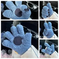 Winter Women's Skiing Gloves Cold Resistant Plush Warm Sports Riding Gloves Anti Slip Touch Screen Motorcycle Wool Warm Gloves 1