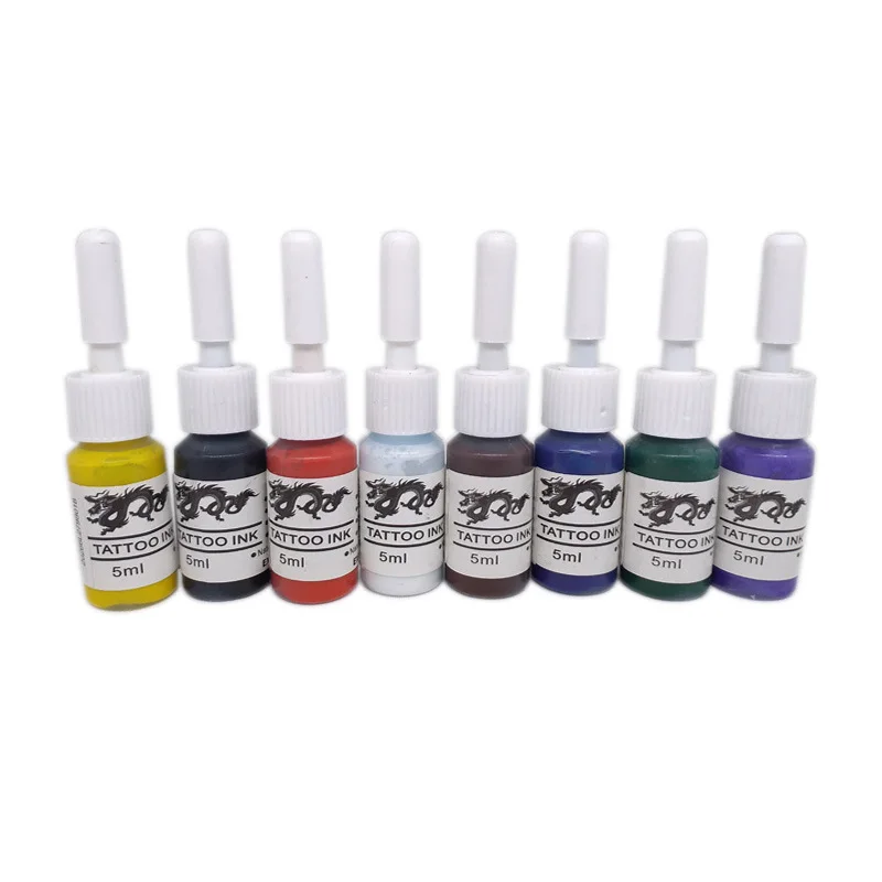 Semi Permanent Professional Tattoo Makeup Eyebrow Ink 10 Colors Set Monochrome Showy Tattoo Color Microblading Pigment TSLM1