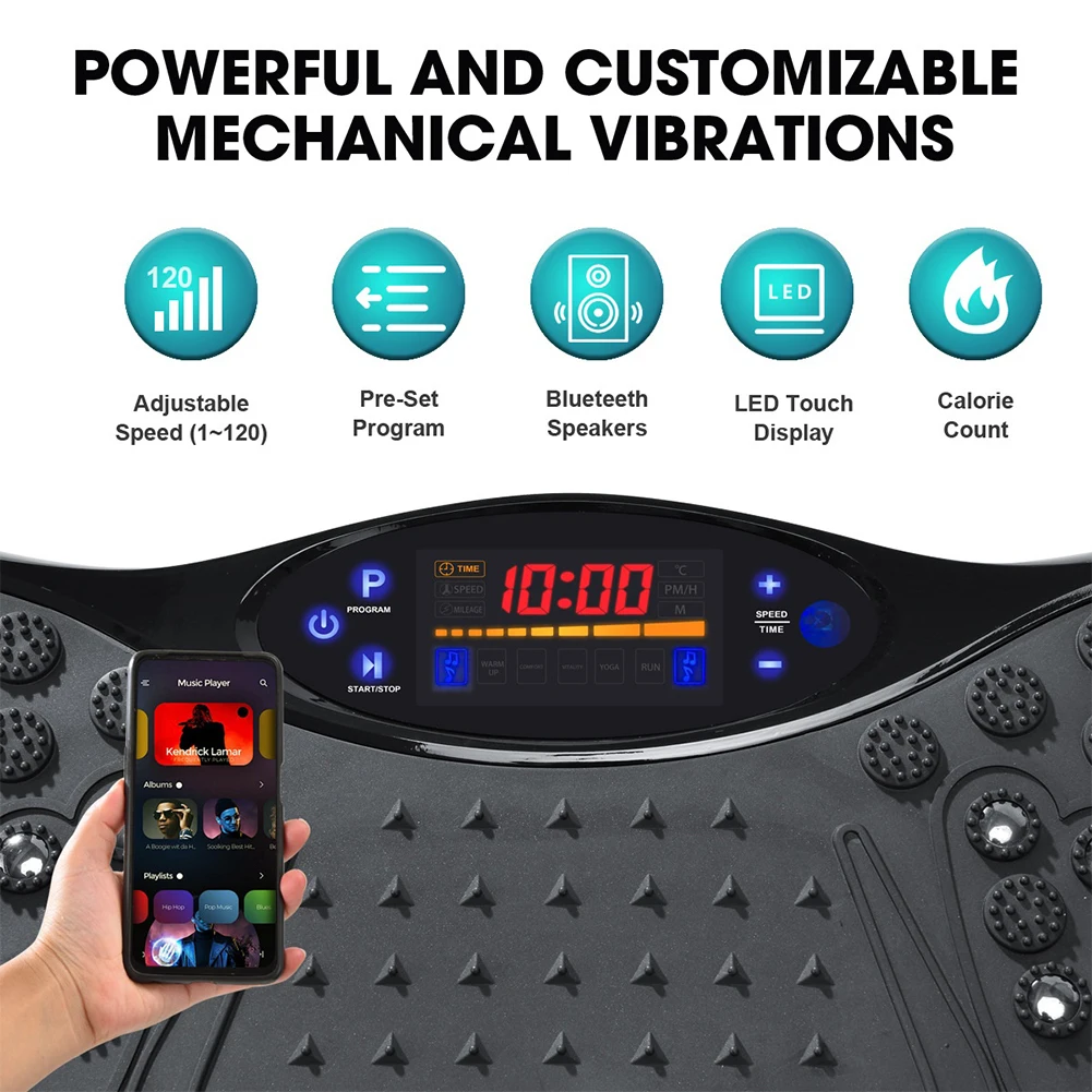 Fat Shaking Machine Bluetooth Vibration Plate Body Workout
