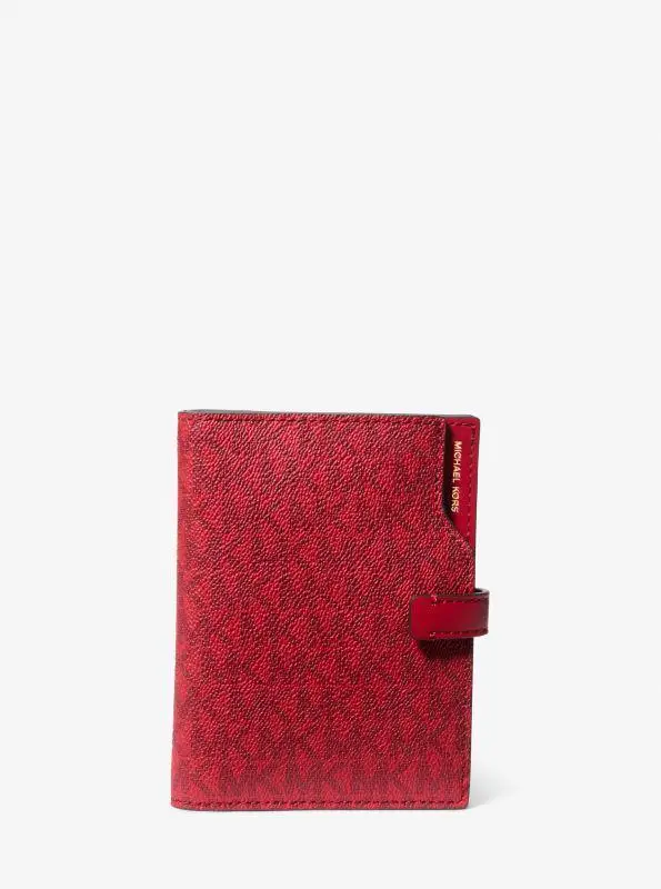 Michael Kors | Jet Set Signature Logo Passport Wallet