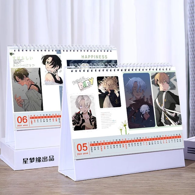 2024 Calendar Tokyo Revengers Mikey Cartoon Anime Desk Calendar School  Office Desk Ornament Daily Monthly Plan Notebook Calendar - AliExpress