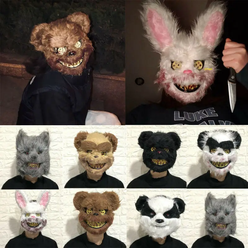 2022 Adults Cosplay Animal Mask Fancy Party Accessory Clown Evil Horror Party Masks Party Masks - AliExpress
