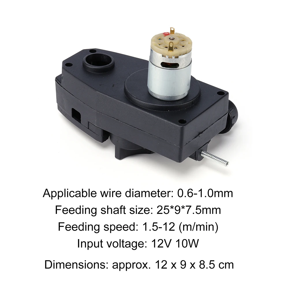 DC 12V MIG Wire Feeder Assembly Light Duty 10W Mig Welding Wire Feeder Low Noise Roll 0.6-1.0mm for V K Groove