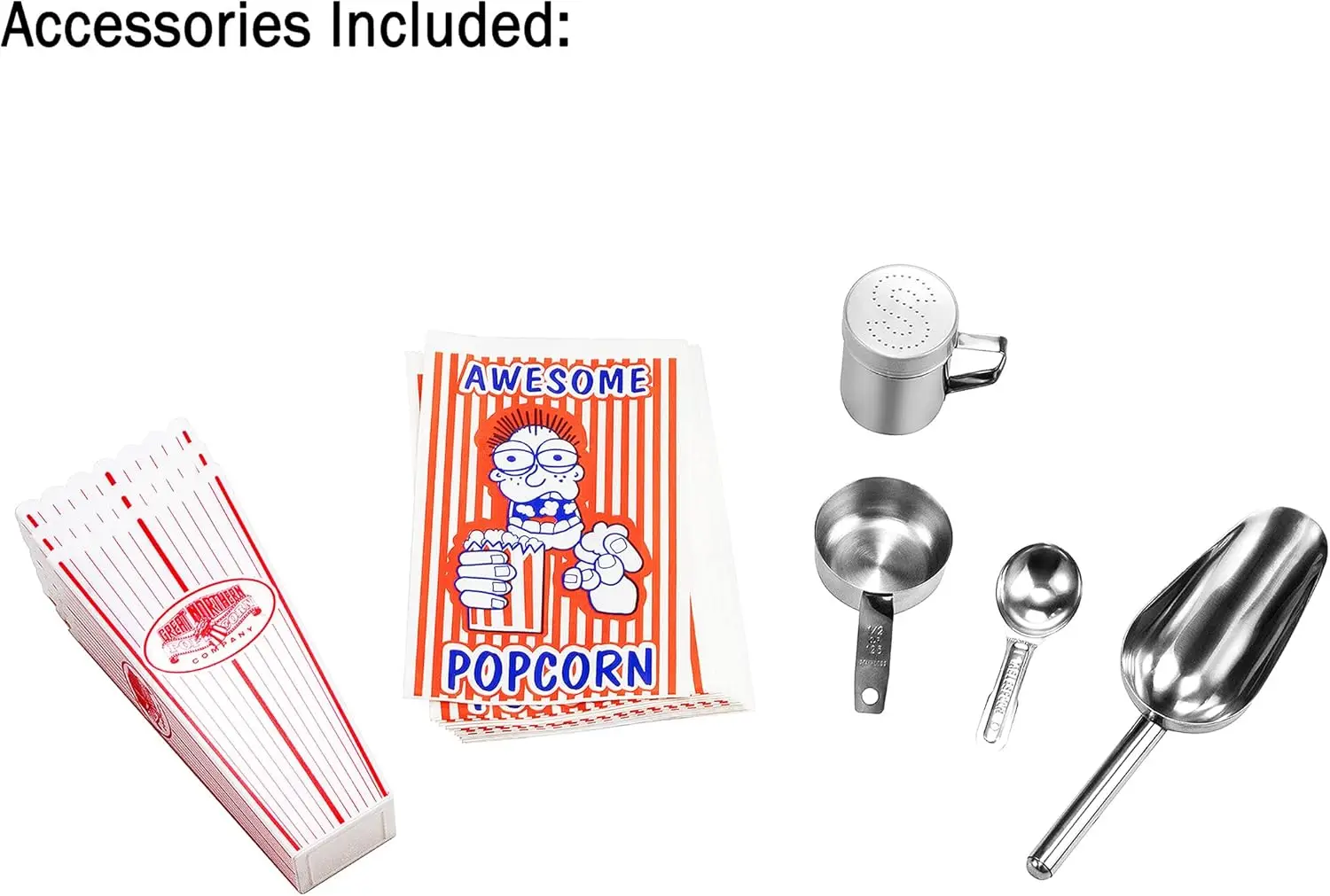 Midway Marvel Countertop Popcorn Machine 7 Gallon Popper-16oz Kettle Old Maids Drawer Warming Tray Scoop 16 Ounce Silver/red