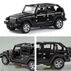 1:36 Alloy JEEPS Wrangler Car Model Simulation Off-road Vehicle Pull Back Car Decoration Ornaments Collection Toys For Children 5