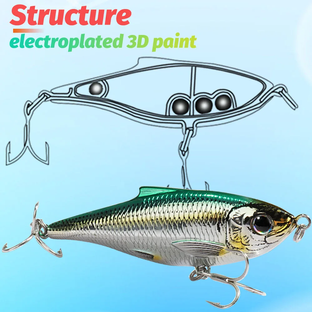 GOBAIT Top Water Floating Minnow 12g 20g Bleistiftköder VIB Rassel Stahlkugel Swimbait Pesca Wobbler Jerkbait Tackle Twitch Bait – Detail 3