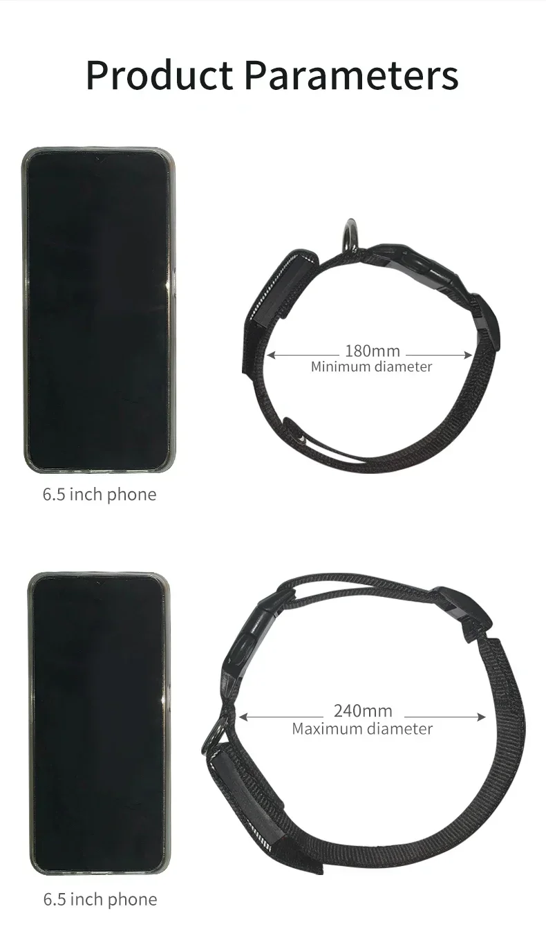 LED Pet Collar App Bluetooth Adjustable Luminous Waterproof Light Up Safety Dog Accessories Collar Programmable USB Rechargeable