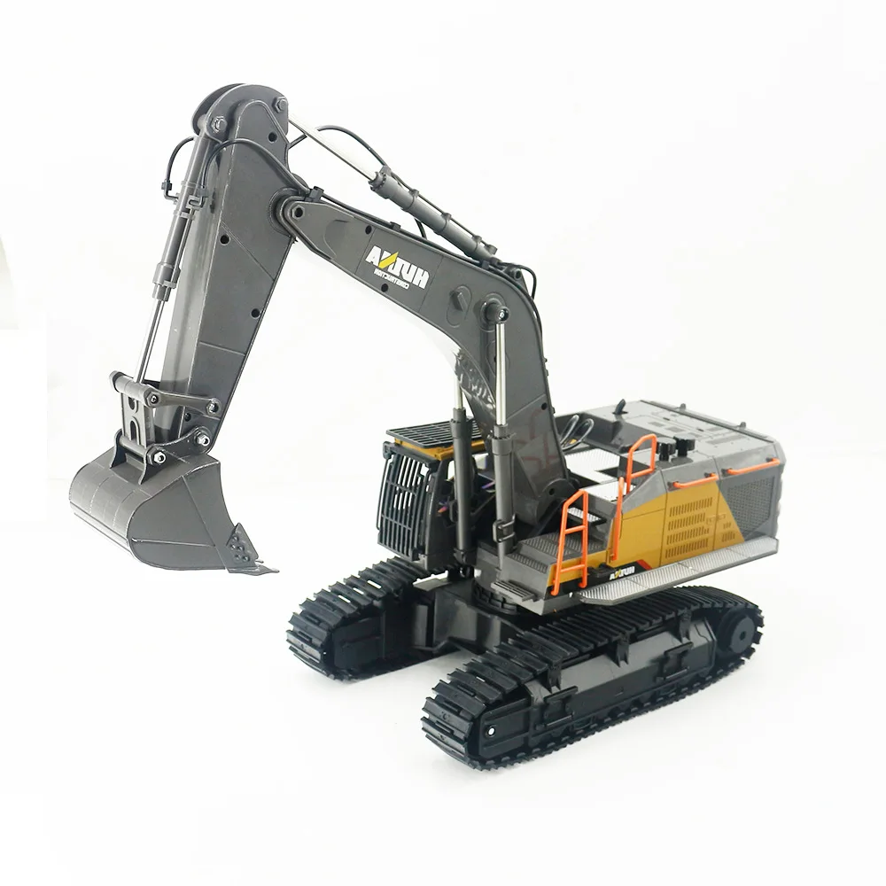 1: 14 Large 22 Channel RC Excavator Alloy Version 2.4g Wireless Large Remote Control Car Engineering Vehicle Excavator Toy 3