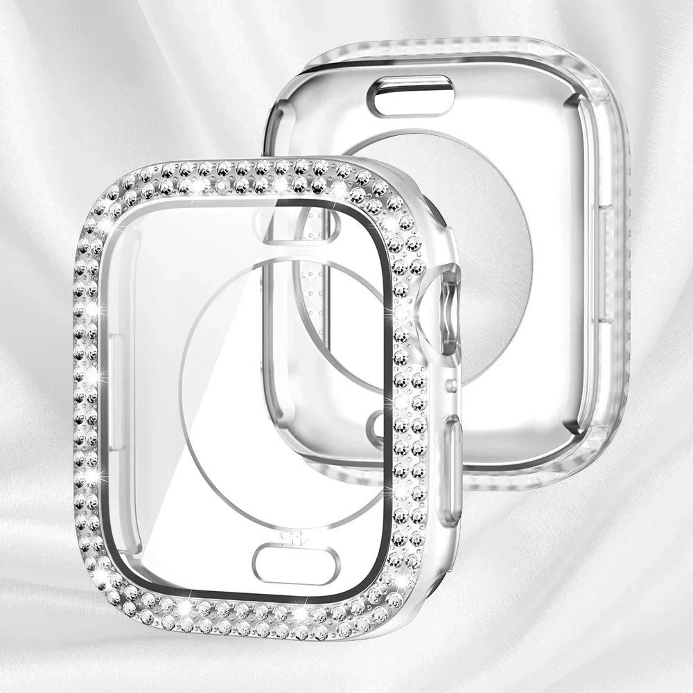 Luxury Diamond Bling Protective Glass + Cover