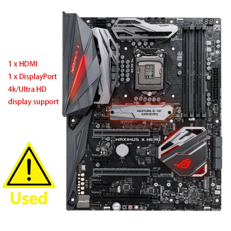 Scheda Madre Asus Rog Maximus X Hero Lga1151 Lga 1151 Ddr4 64Gb M.2 Nvme Usb3.0 Scheda Madre Desktop Sata3