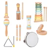 Music Set Montessori Musical Instrument Baby Children Wooden Percussion Instrument Toy Early Educational Knocking Toys for Kids 1