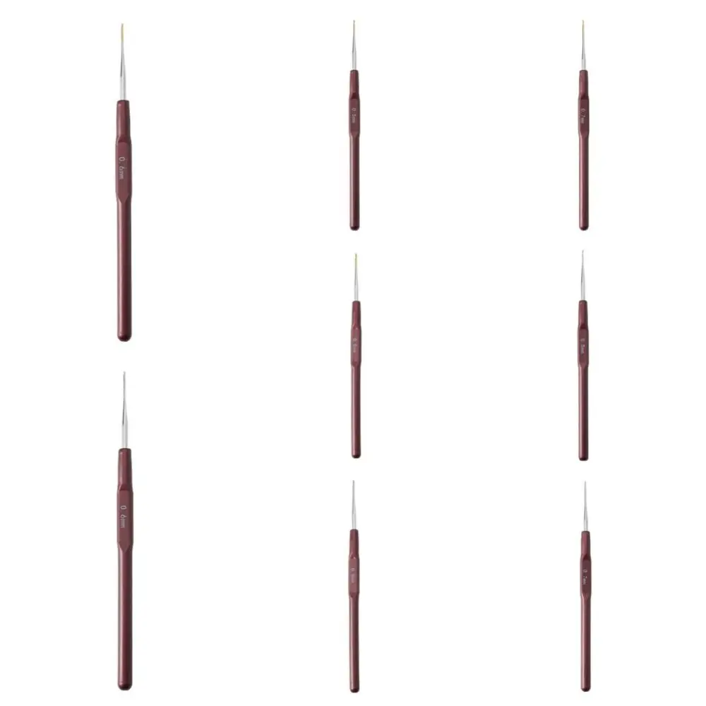 Description Picture 3 of itemKnitting Hook Needle Metal Plastic Crochet Hooks Hair Extension 0.5Mm 0.6Mm 0.7Mm 0.8Mm Micro Hook for Making Braiding