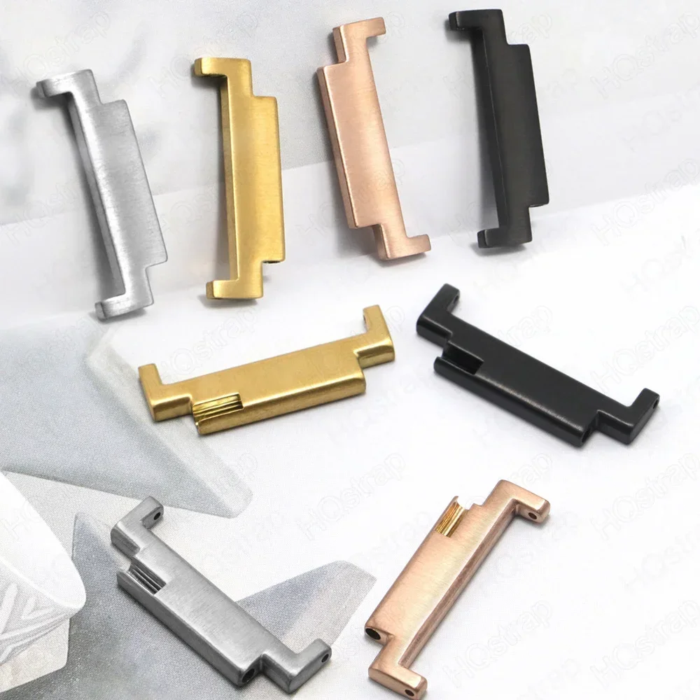 Universal Stainless Steel Watch Band Strap Adapter with Quick Release Spring Bars
