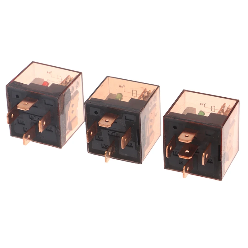 DC 12V 24V Waterproof Automotive Relay 4/5Pin SPDT Car Control Device 100A With Light Car Relays Control Switch