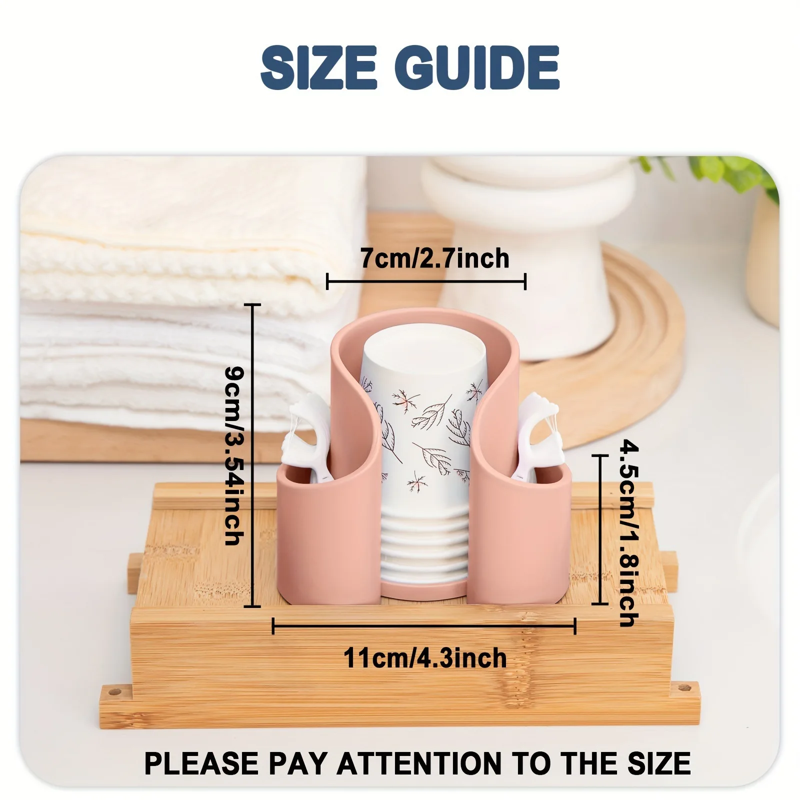 1pcs makeup cotton storage box desktop storage storage box toothpick dental floss storage box beauty cotton swab storage box 5