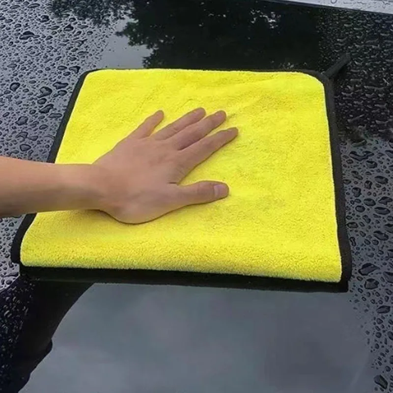 

Scrub car wash towel thickened absorbent coral velvet two-color towel double-sided high-density wash car wash towel