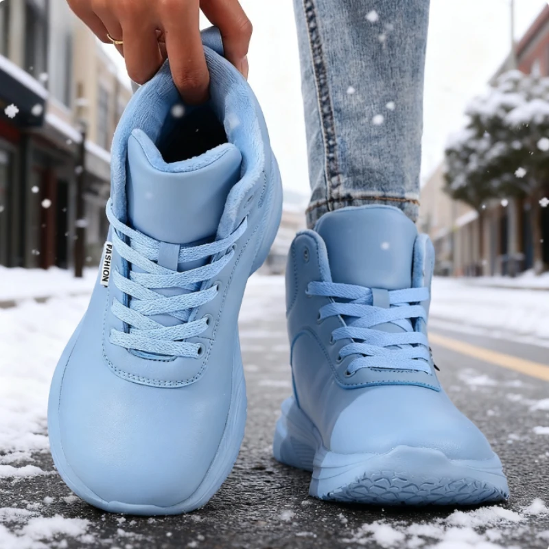 Winter Boots for Women Wide Toe Faux Fur Ankle Sneakers Waterproof Comfort Trend Warm Shoes Fashion Outdoor Platform Snow Boot