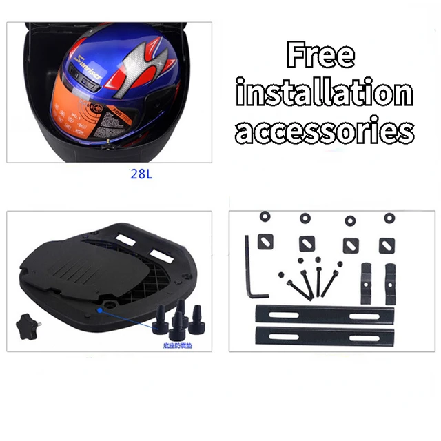 Boîte à Outils pour Queue de Moto, Coussin, Tour, Bagage, Top Case,  Scooter, Électrique, 32L, 2 prédire - AliExpress