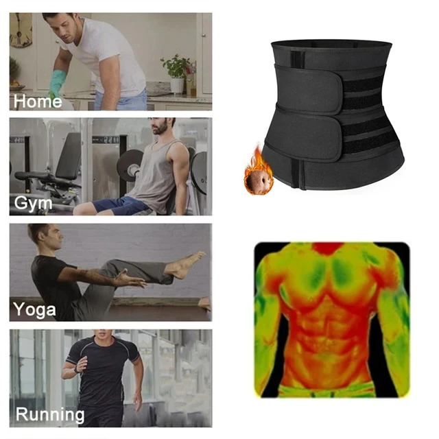 YBFDO Men Sauna Sweat Waist Trainer Shapewear Cinchers Slimming Belly Girdle Abdominal Shaper Belt Tummy Control Trimmer Corset 2