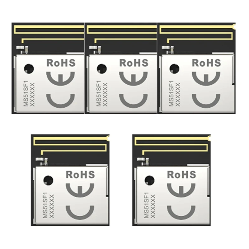 

5 PCS Unique Tiny Bluetooth Module Low Consumption Bluetooth 5.2 MS51SF11 NRF52833 PCB Antenna Environmental Friendly Durable