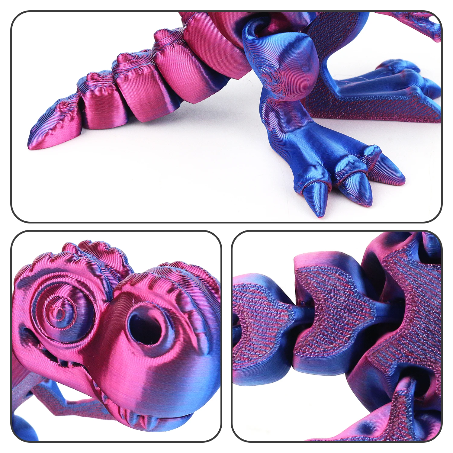 Dinosaur toy Tyrannosaurus rex joint model children's decompression model skeleton movable ornament