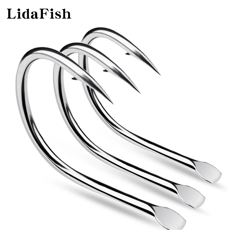 

LIDAFISH 2022 New Single Hook 10pcs/lots Anti-Corrosion Fishing Hook High Carbon Freshwater Carp Tackle With Barb