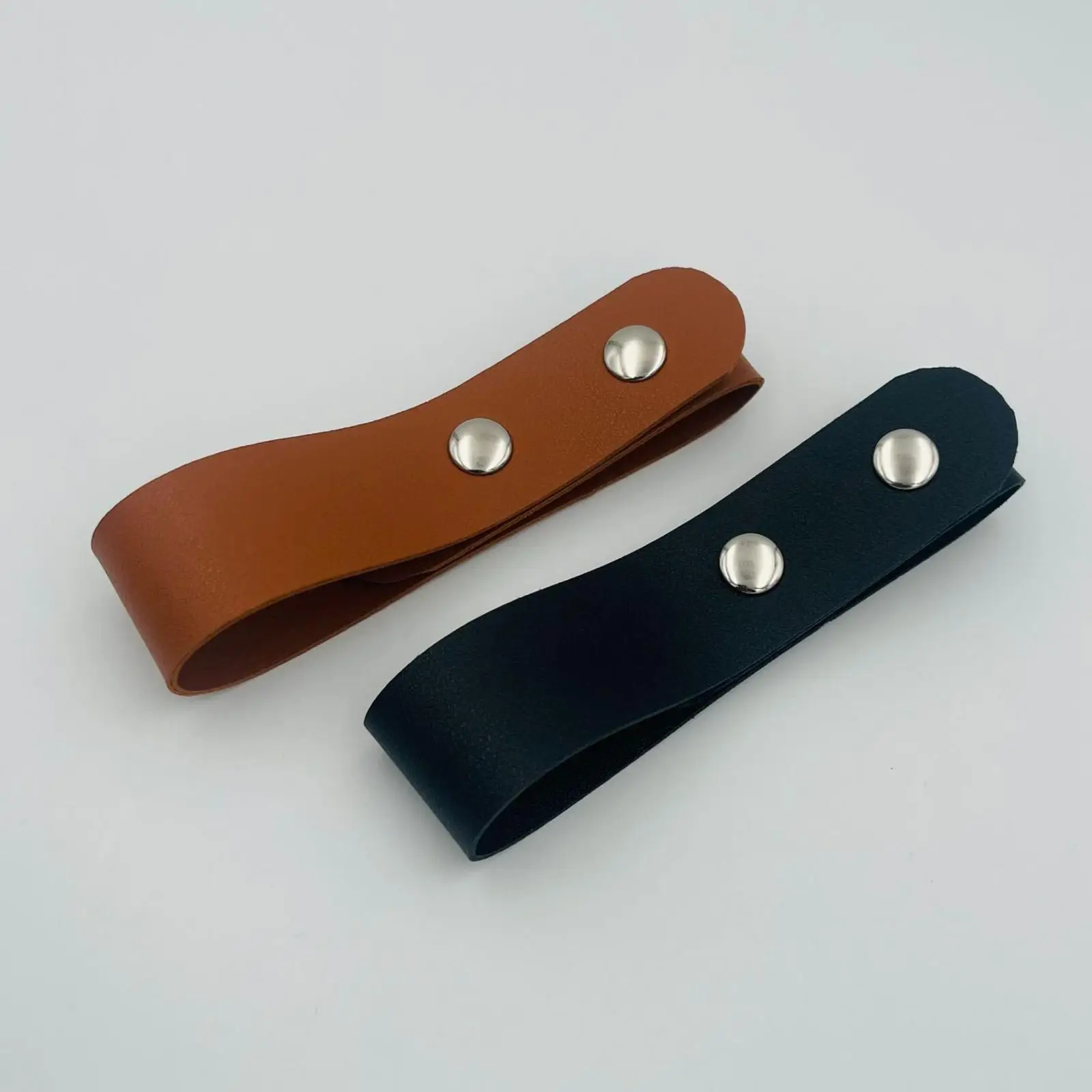 Belt Whips Holder Sturdy with Belt Loops Faux Leather Whips Waist Belt Bullwhip Whips Loop for Horse Riding Traveling 3
