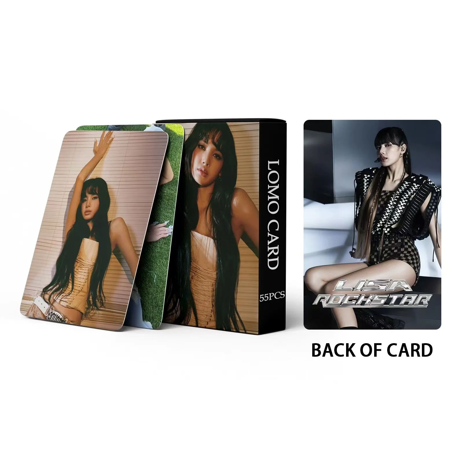 55Pcs/Box Kpop New Woman LISA SOLO Lomo Card New Ablum HD Photo Print Pictures Photocard For Fans Collection Postcards Gifts
