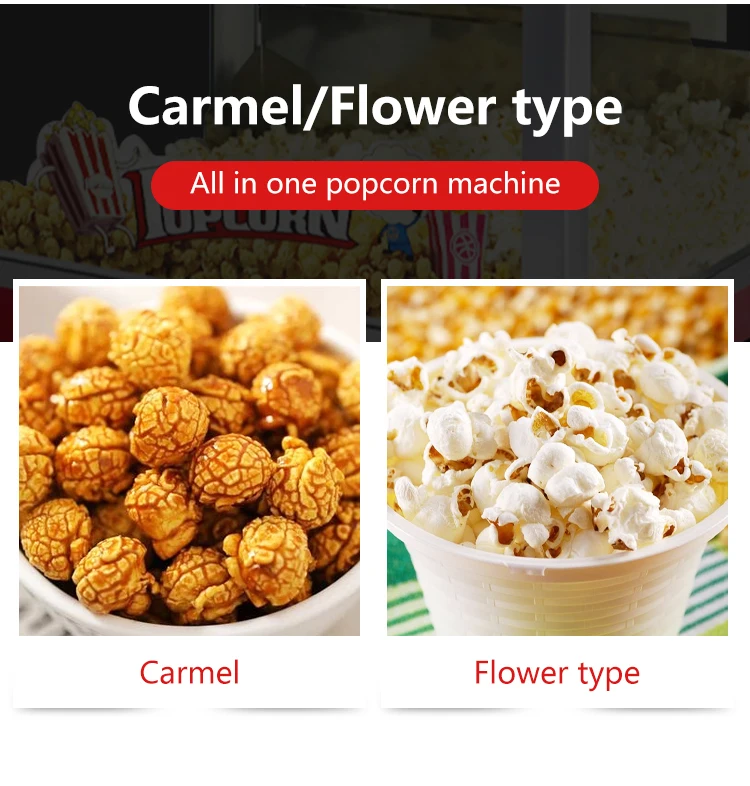 Commercial Factory Price 8oz Black Popcorn Machine Automatic Industrial Popcorn Maker