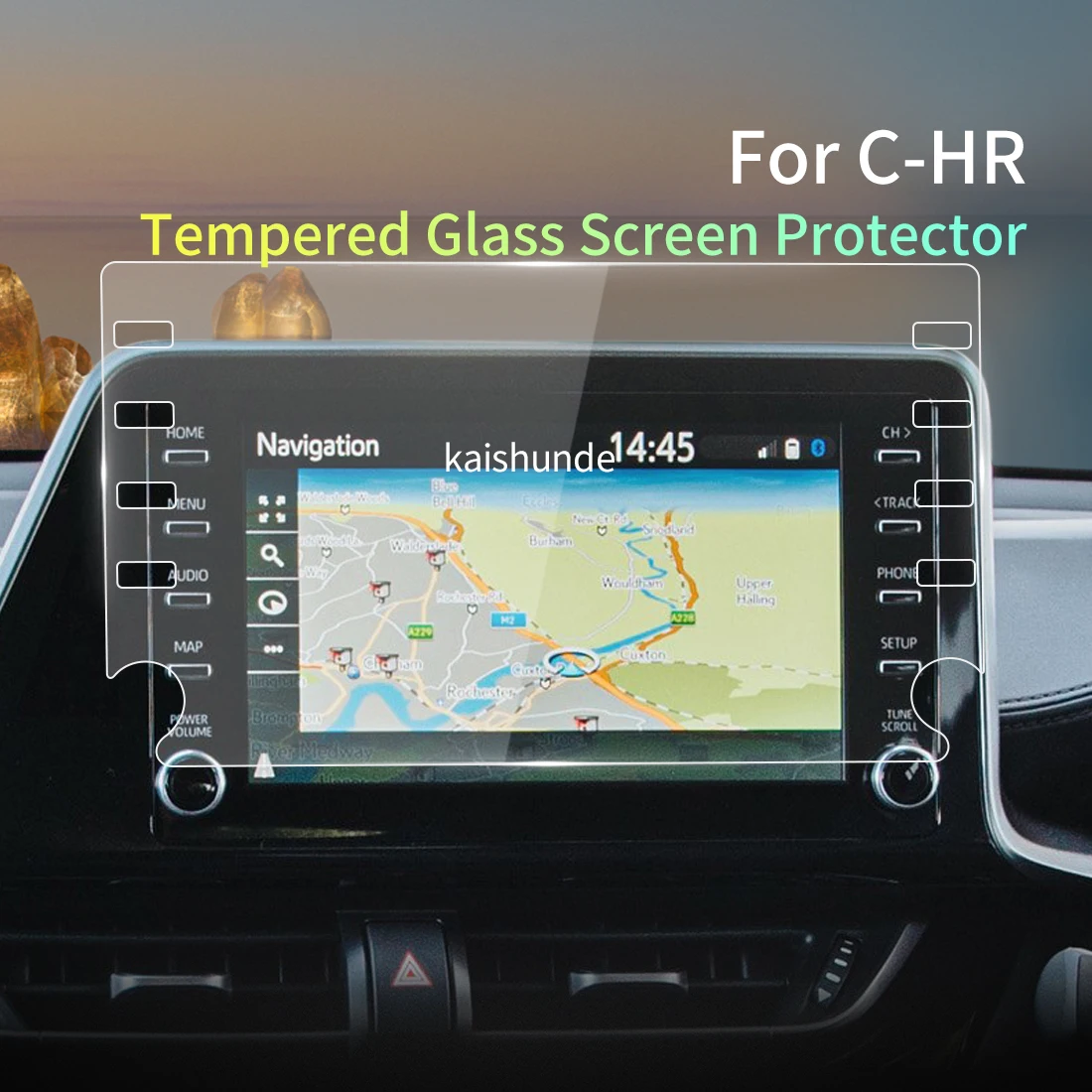 

Для TOYOTA C-HR 2022, защитная пленка для экрана, панель для Carplay, аксессуары для интерьера автомобиля