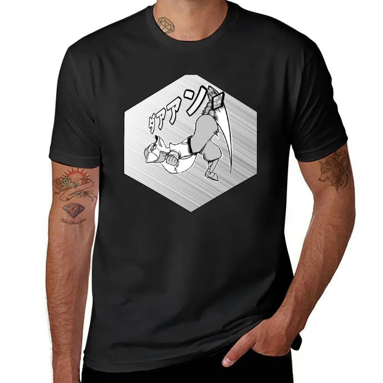 Мужская летняя футболка SSBM в стиле манга лиса аниме, футболки на заказ