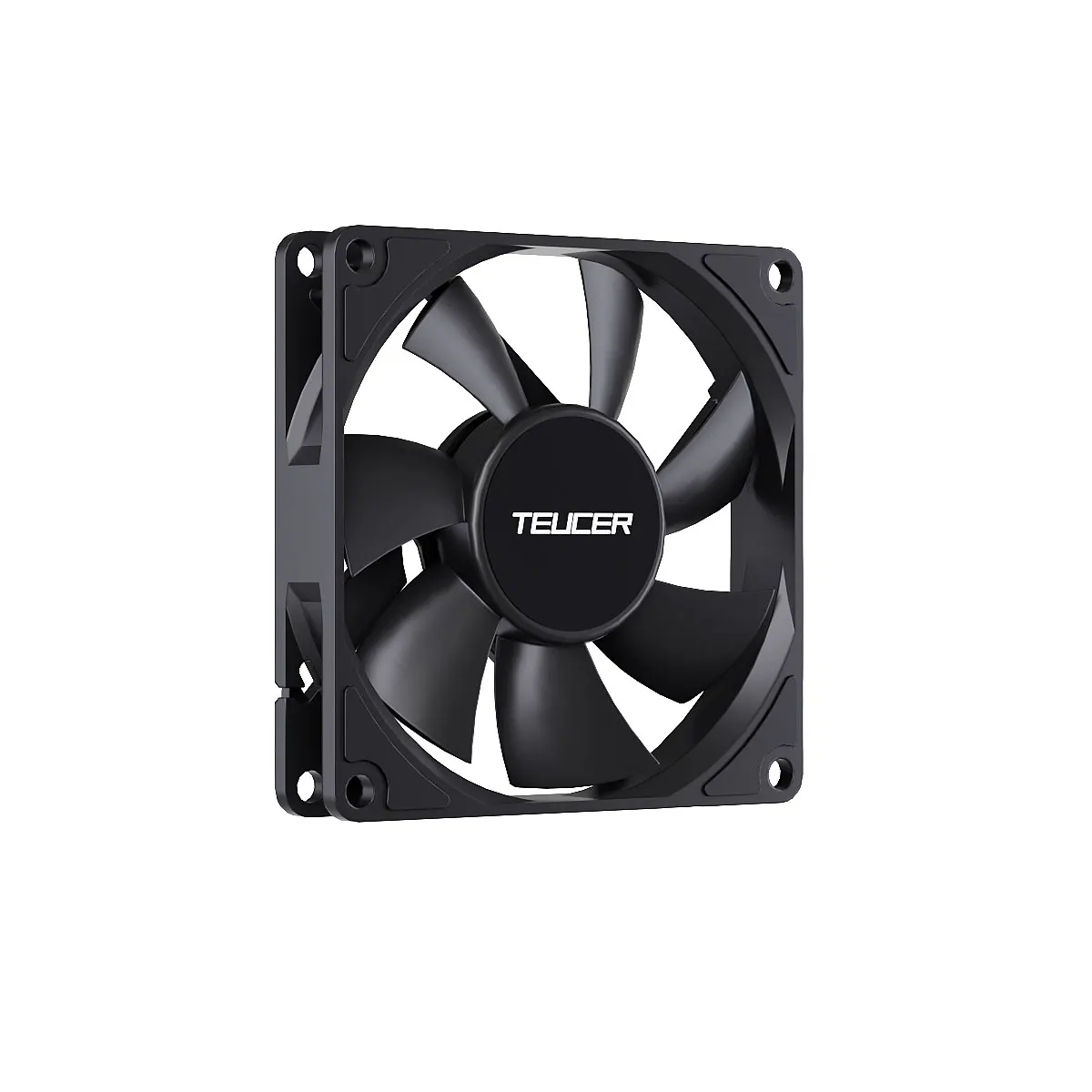 TEUCER 8015 Computer Case 80mm/92mm 4-pin PWM High Airflow Ultra-thin Cooling 1200-3000RPM Cascadable FDB Bearing Fan_voghion.com