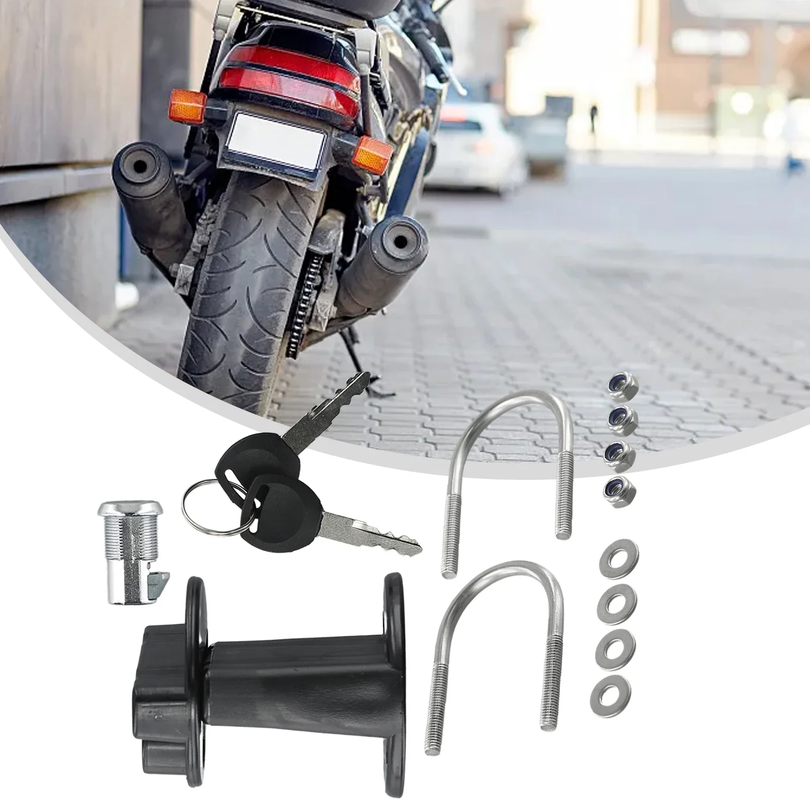 Petrol Can Lock Clamp Lock Clamp With Key For 3L 5L Fuel Oil Tank Mount Bracket Lock New Fastener Petrol Can For Jerry Cans Holder Motorcycle