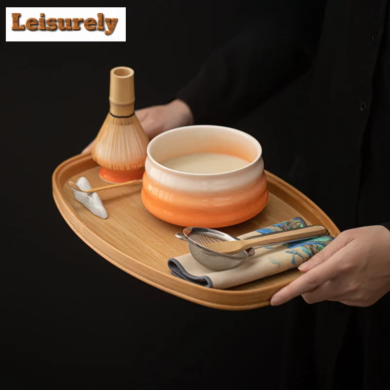 Japanese Thread Matcha Tea Set Safe Bamboo Whisk Teaspoon Tea Sets Matcha Bowl Matcha Whisk Holder For Tea Lovers Tea-maker Tool