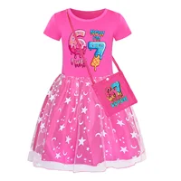 Enfants Six Seven robe 67 voler un cerveau bébé filles à manches courtes robes décontractées filles fantaisie princesse robes enfants vêtements 3