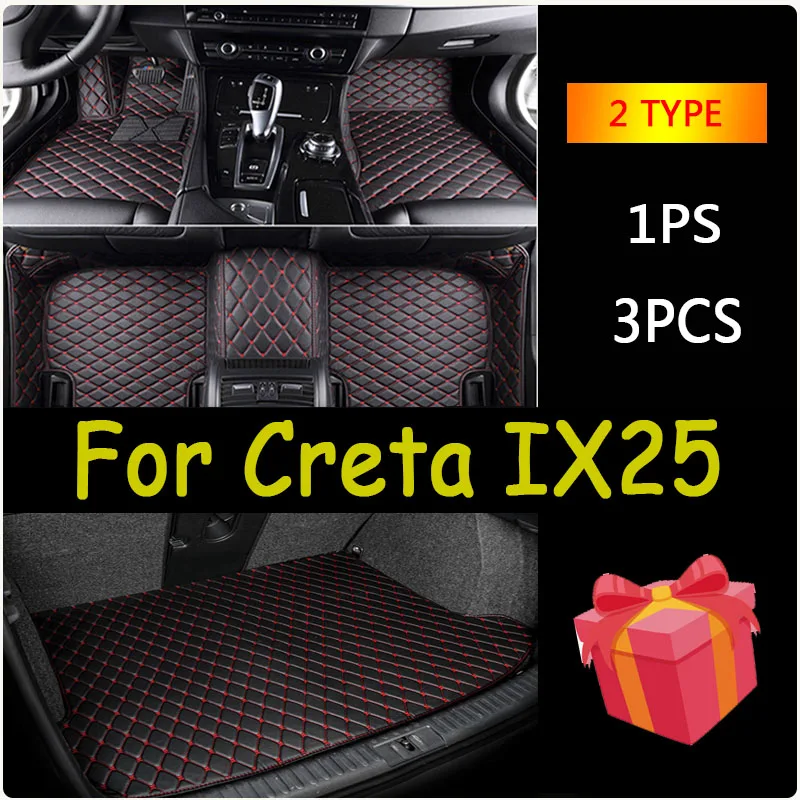 

For Hyundai Creta IX25 2019 2018 2017 2016 2015 Car Floor Mats Styling Decoration Protect Auto Accessories Carpets Interior