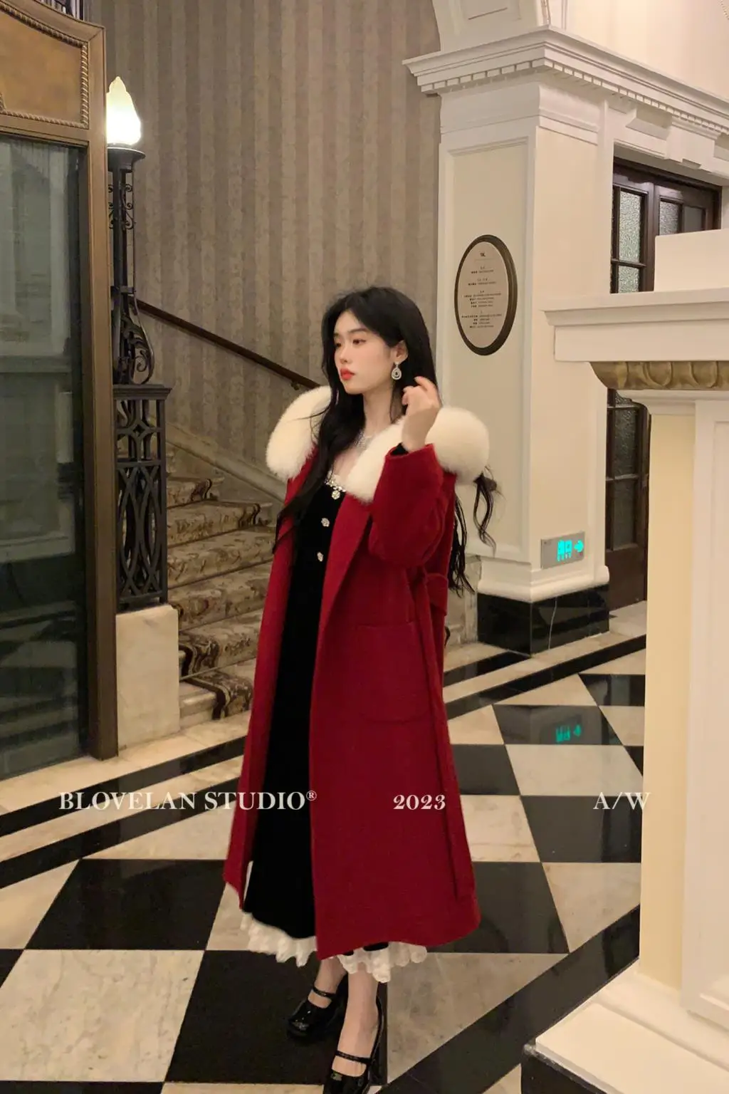 Elegant Black Velvet Midi Dresses for Women Square Collar Slim Bodycon Ruffles Patchwork Fishtail Autumn New Evening Party Dress