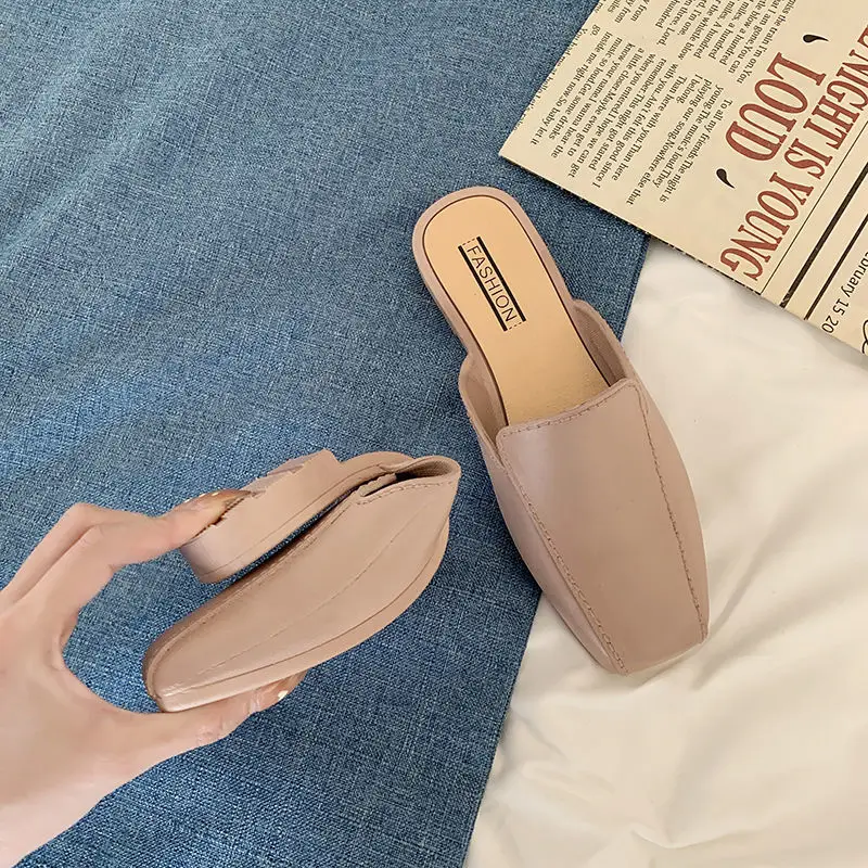 Non-slip Slippers Women's 2022 New Simple Sandals and Slippers Fashionable Outer Wear Soft Bottom Four Seasons Drag