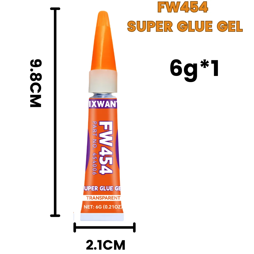 ג'ל דבק חזק - דבק מיידי חזק לקורל, מתכת, פלסטיק, עץ, קרמיקה, גומי - יבש מהיר ועמיד במים 6 גרם / 20 גרם