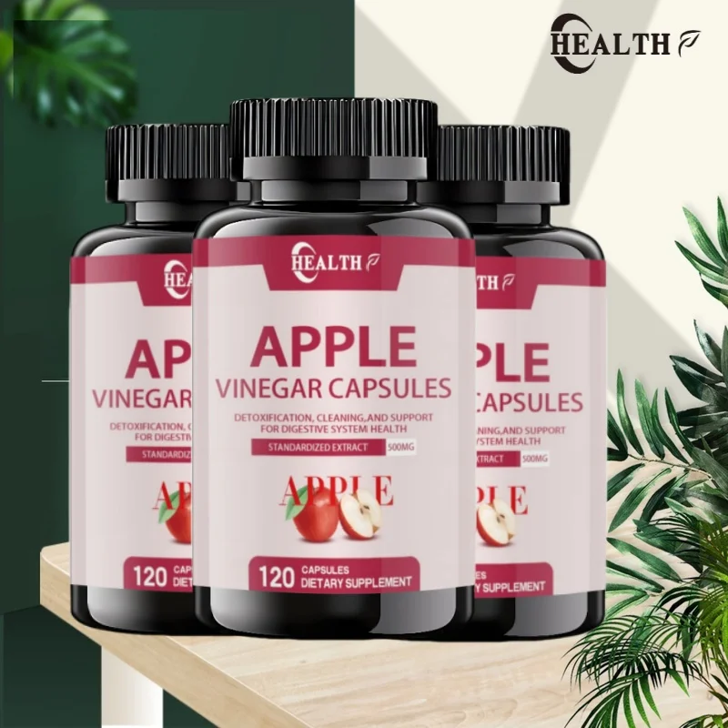HEALTH Minch Apple Cider Vinegar Capsules Max 400mg Natural Raw with Cinnamon Ginger & Cayenne Pepper Detox Vitamin C Supplement