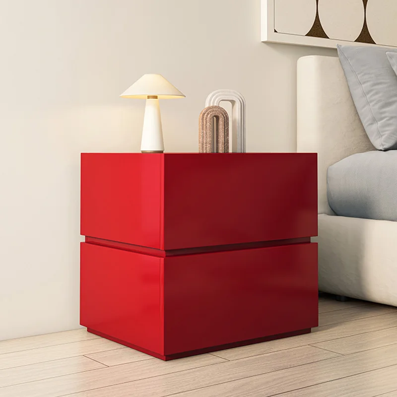 

Wood Bedroom Nightstand Modern Minimalistluxury Aesthetic Nightstand European Black Comodini Camera Da Letto Home Furniture