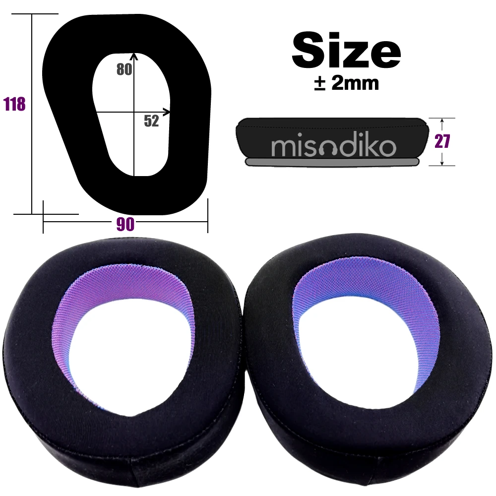 misodiko Sennheiser용 업그레이드된 이어패드 교체 |   EPOS GSP 670/ 600/ 601/ 602/ 500/ 550, H6Pro 게임용 헤드셋