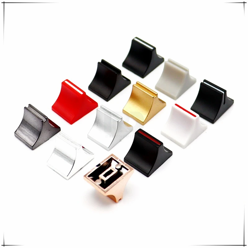 webcast Sound card push rod cap Mixer sliding cap Volume console push button knob inner hole 4MM 10PCS potentiometer knob cap mixer knob cap plastic knob cap tactile button caps