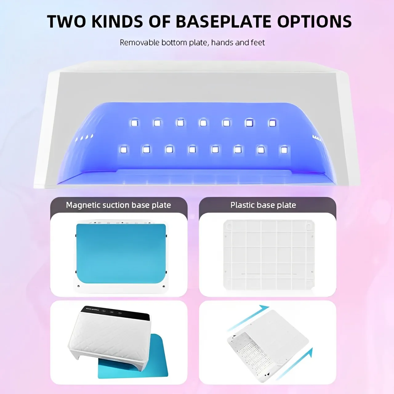 Rechargeable UV LED Nail Lamp 69LEDS Cordless Nail Dryer for Gel Polish Professional Nail Art Manicure Tools For Home And Salon 4