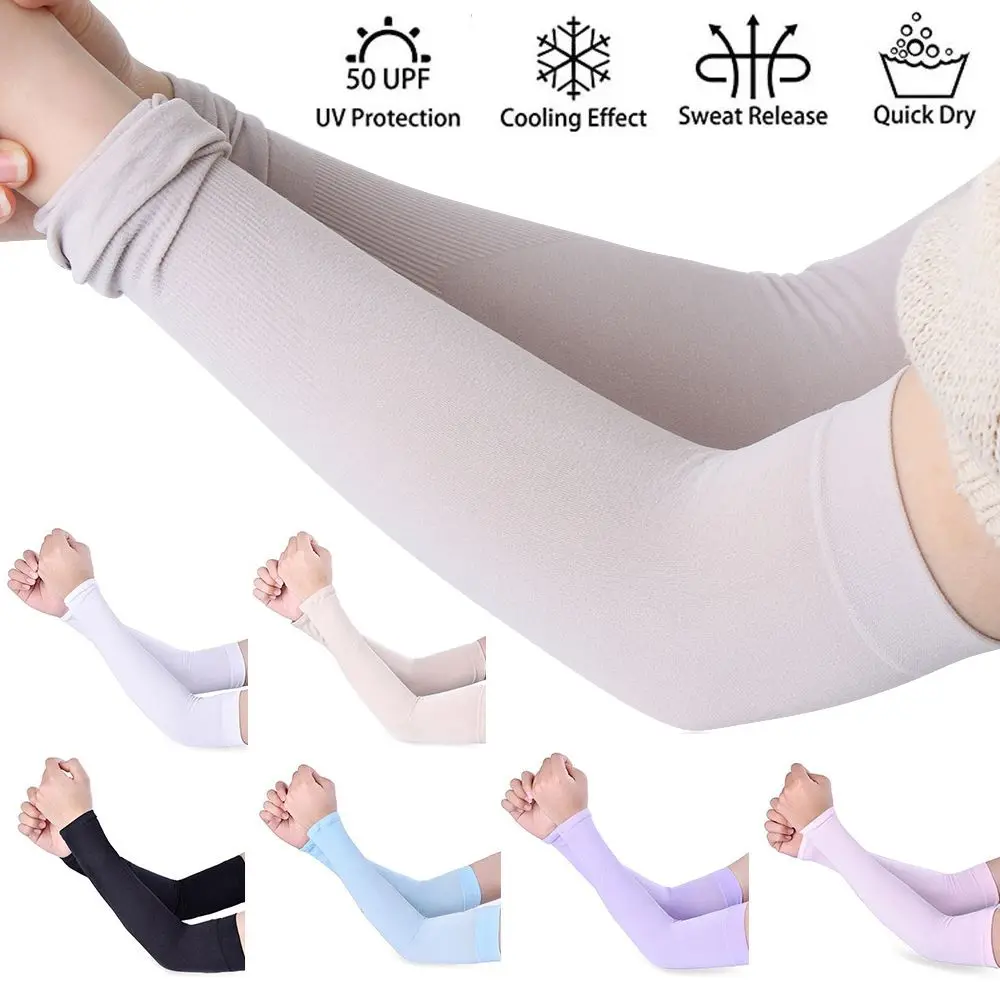 

Warmer Summer Cooling Basketball Running Arm Cover Outdoor Sport Arm Sleeves Sun Protection